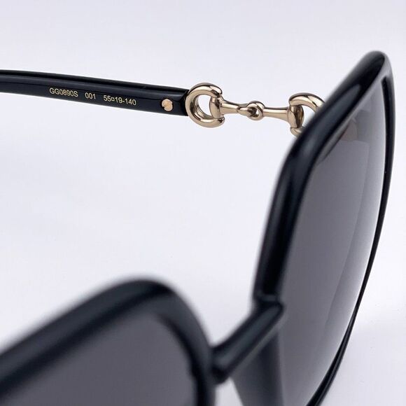NEW Gucci  GG0890S 001 Black Gray Square Women Sunglasses - Picture 11 of 11